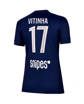 Billige Fotballdrakt Paris Saint-Germain Vitinha #17 Replika Hjemmedrakt Dame 2025-26 Kortermet Billige Fotballdrakt Paris Saint-Germain Vitinha #17 Replika Hjemmedrakt Dame 2025-26 Kortermet